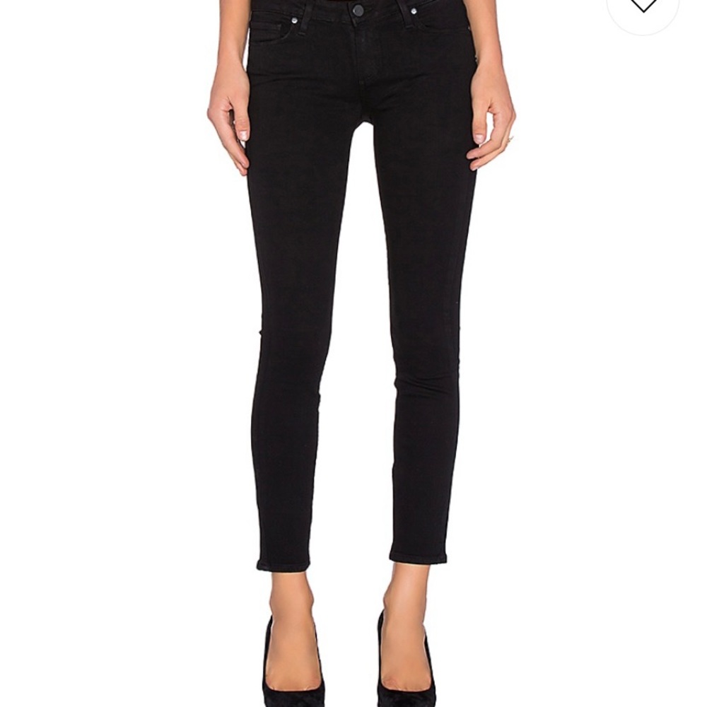 Paige black ankle jeans